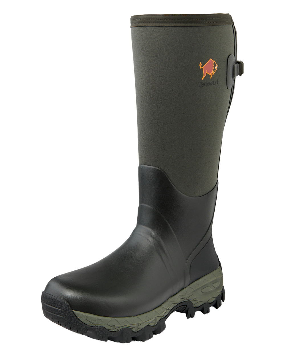 Forest coloured Gateway1 Woodwalker 18" 4mm Wellingtons on White background #colour_forest