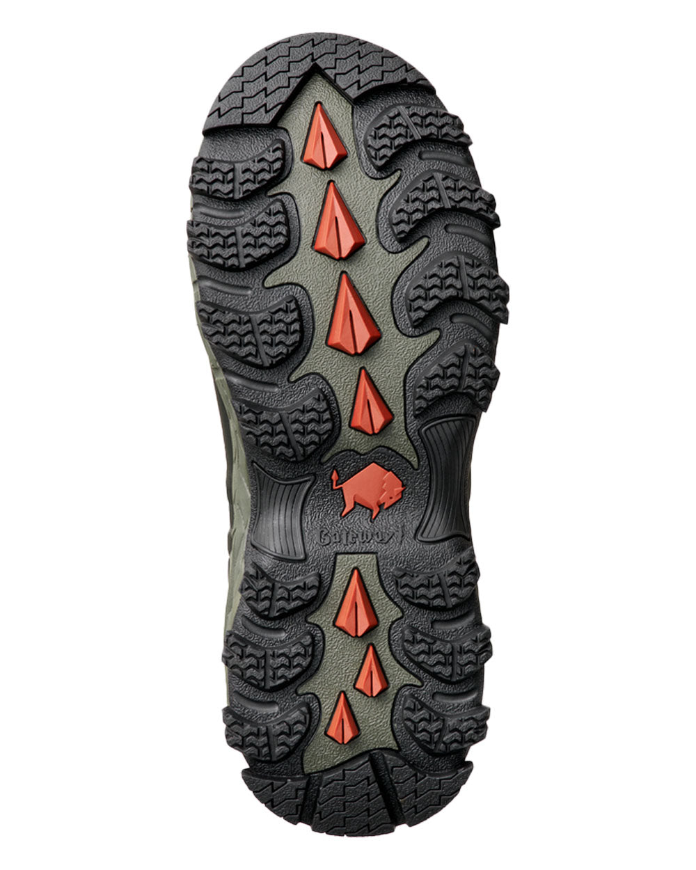 Forest coloured Gateway1 Woodwalker 18" 4mm Wellingtons Sole on White background #colour_forest