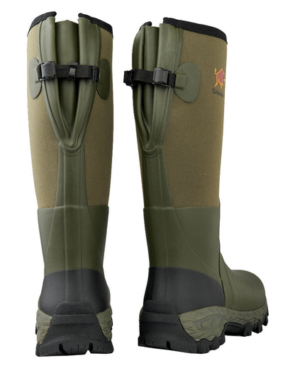Khaki coloured Gateway1 Woodwalker 18" 4mm Wellingtons on White background #colour_khaki