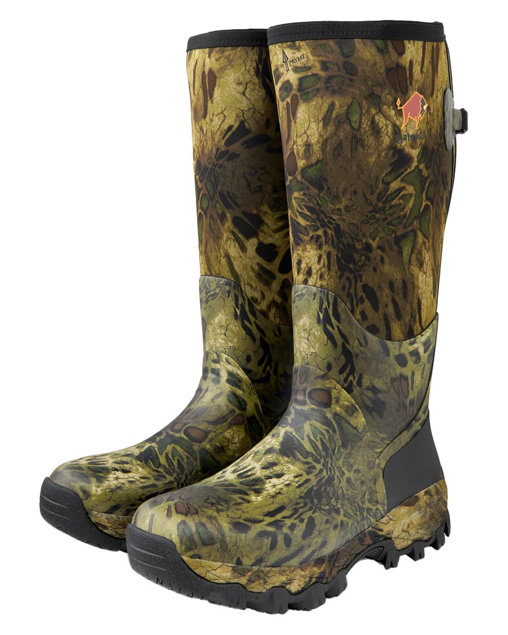 Prym1 Woodlands coloured Gateway1 Woodwalker 18" 4mm Wellingtons on White background #colour_prym1-woodlands