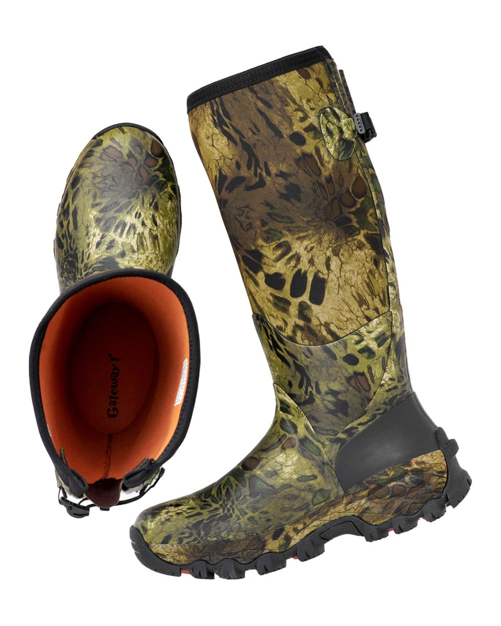 Prym1 Woodlands coloured Gateway1 Woodwalker 18" 4mm Wellingtons on White background #colour_prym1-woodlands