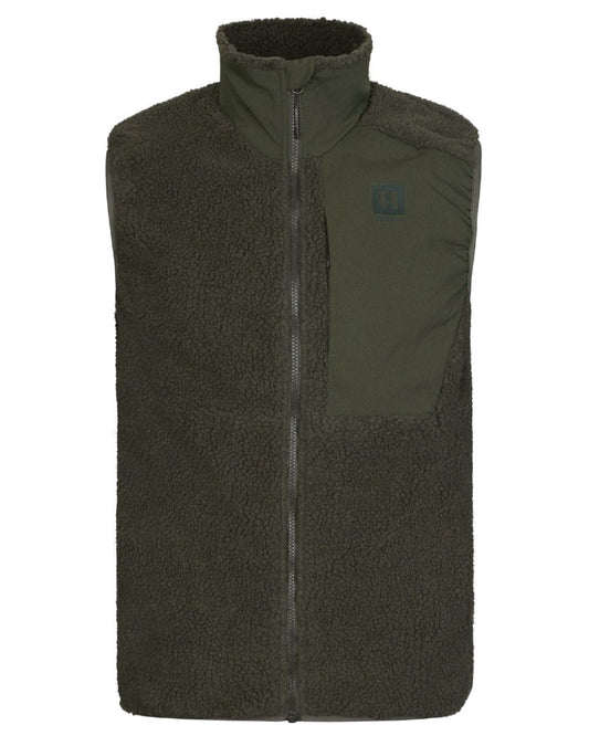 Rosin Coloured Harkila Fjell Polar Waistcoat on white background #colour_rosin