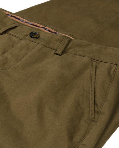 Olive Coloured Harkila Norberg Lady Chinos on White Background
#colour_olive