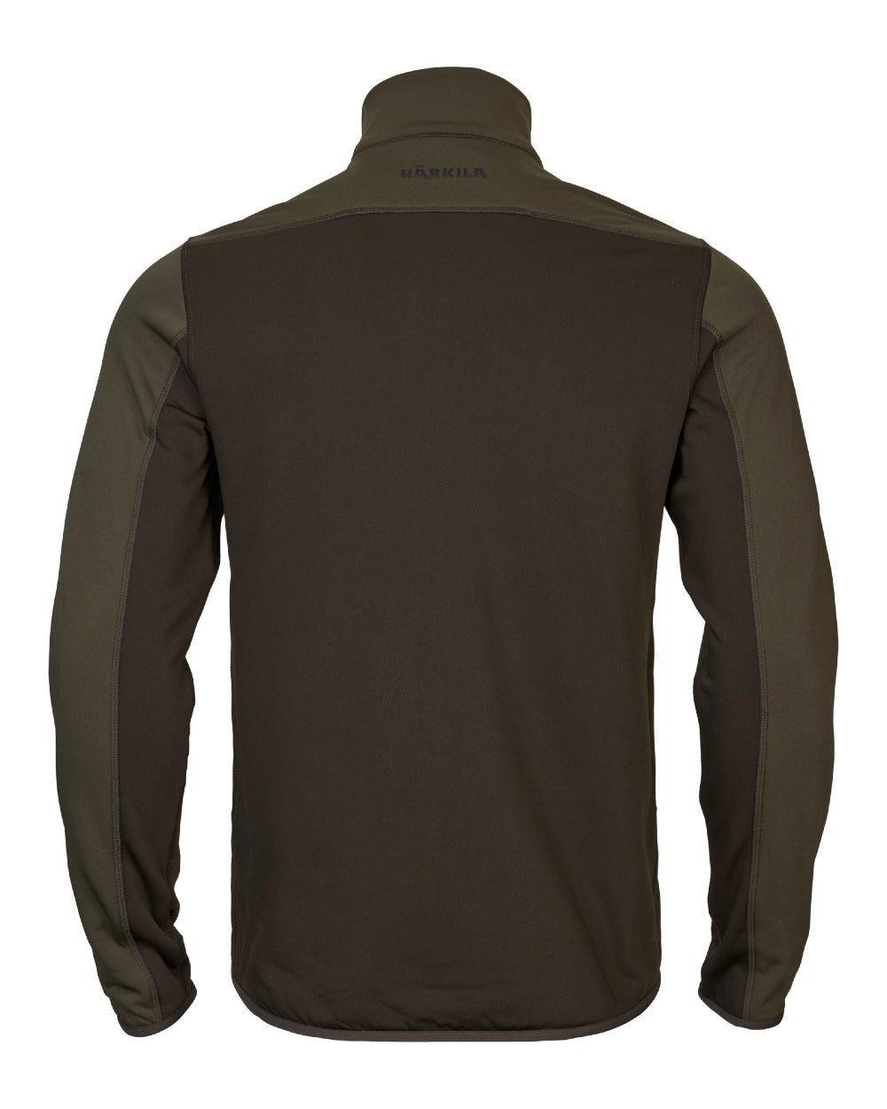 Shadow Brown Forest Night Coloured Harkila Olaf Fleece Jacket on white background #colour_shadow-brown-forest-night
