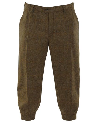 Terragon Brown Coloured Harkila Stornoway Tweed Breeks 2.0 on white background #colour_terragon-brown