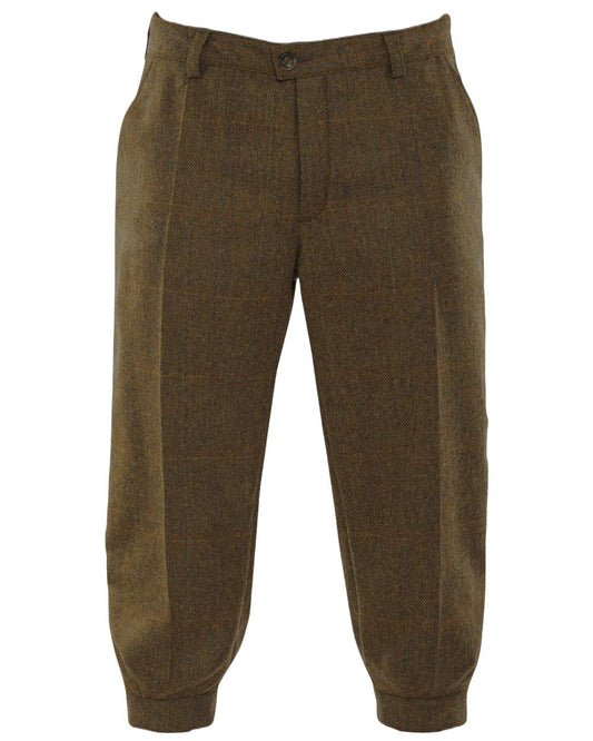 Terragon Brown Coloured Harkila Stornoway Tweed Breeks 2.0 on white background #colour_terragon-brown