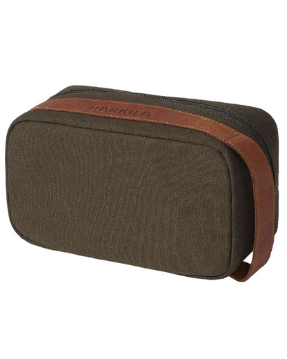 Warm Olive Coloured Harkila Toiletry Bag on white background #colour_warm-olive