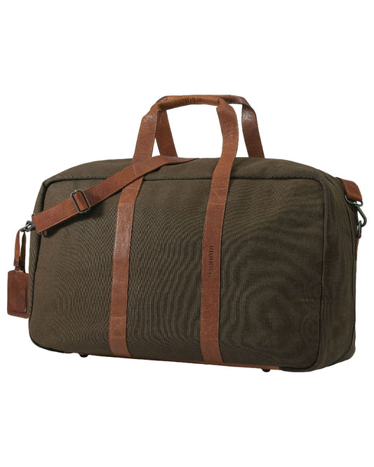 Warm Olive Coloured Harkila Weekend Bag on white background #colour_warm-olive