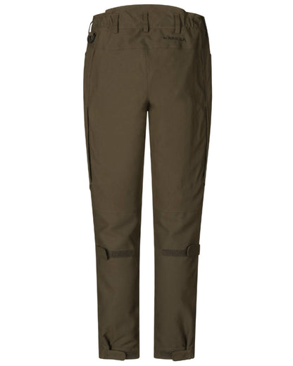 Willow Green Coloured Harkila Womens Pro Hunter GTX Trousers on white background #colour_willow-green