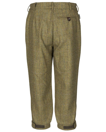 Olive Coloured Harkila Womens Jura GTX Knee Length Trousers on white background #colour_olive