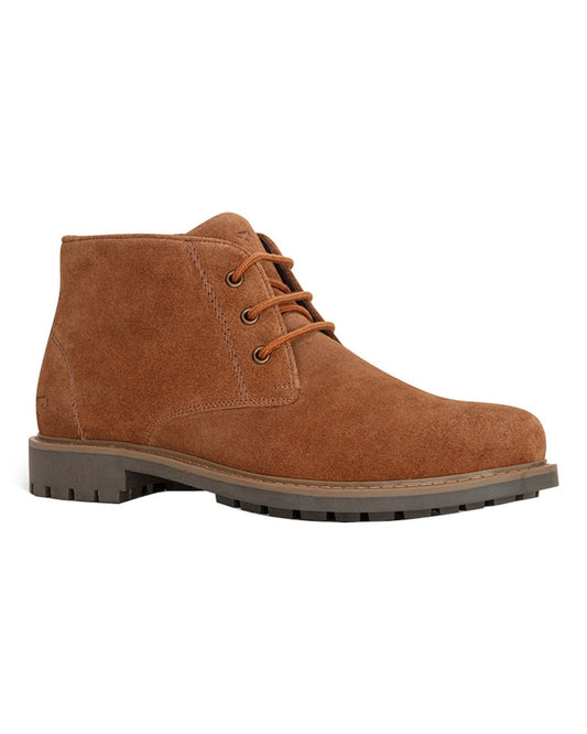 Coffee Suede Coloured Hoggs of Fife Clayton Chukka Boots On A White Background #colour_coffee-suede