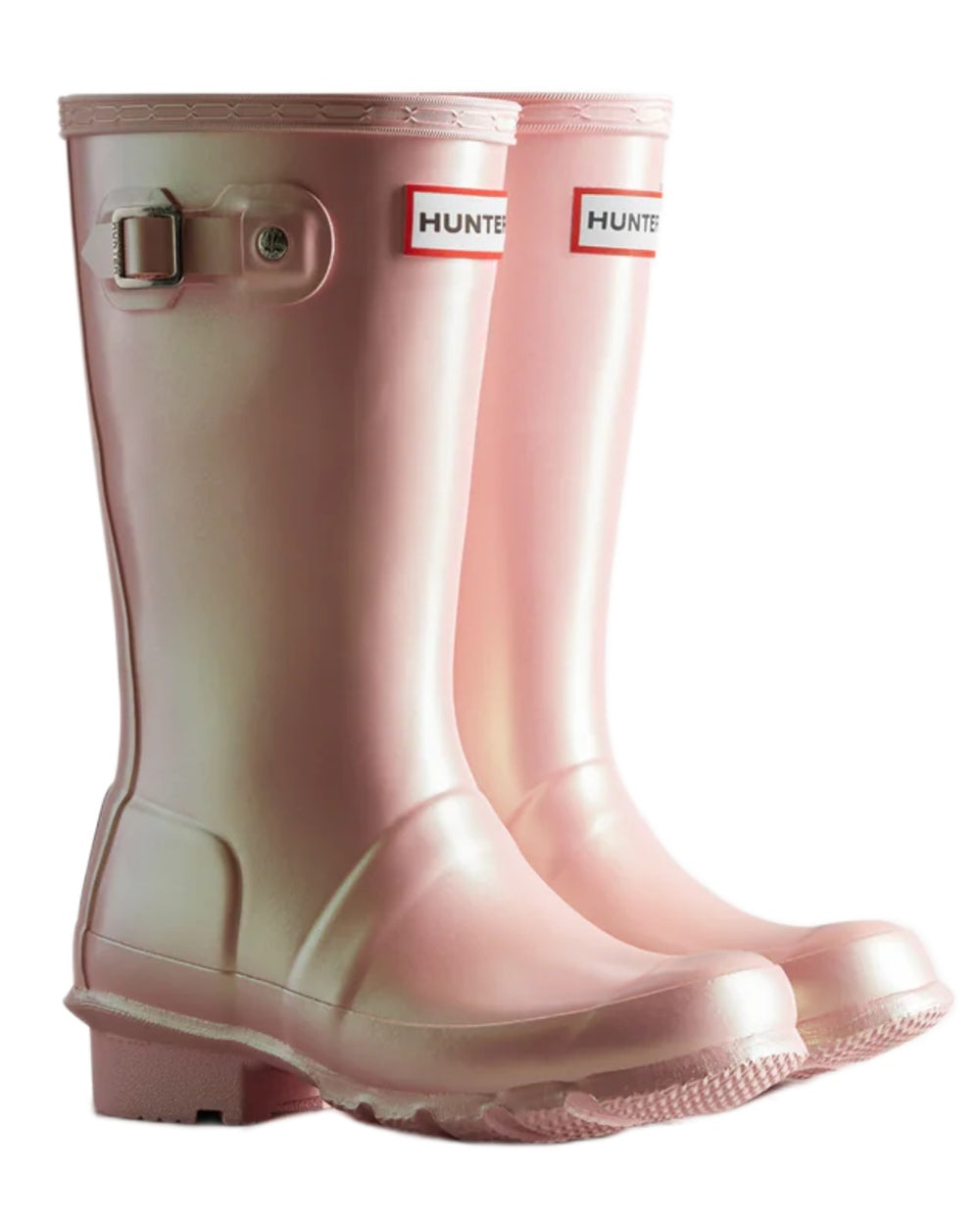 Belle Coloured Hunter Big Kids Original Pearlised Wellington Boots on White Background
#colour_belle