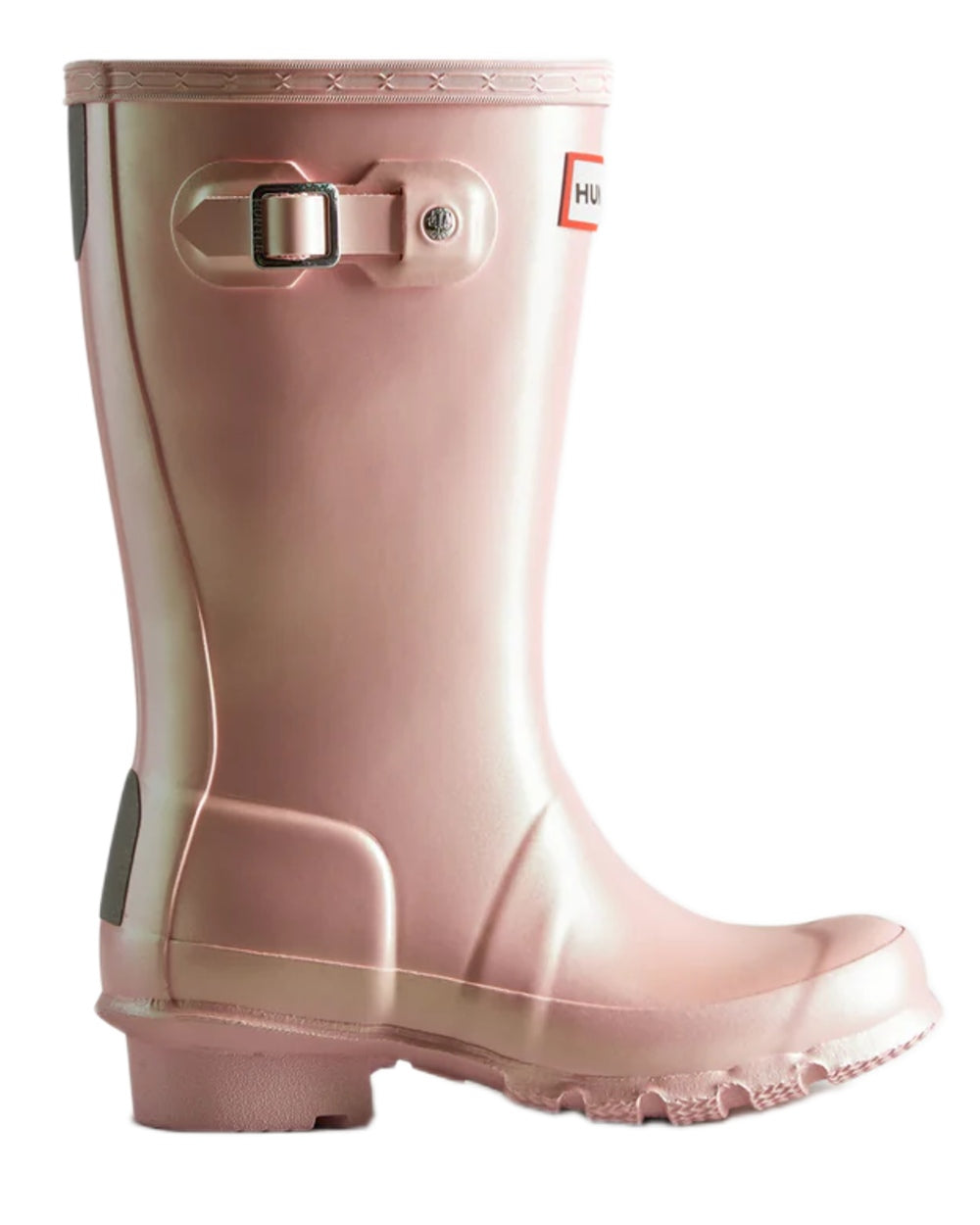 Belle Coloured Hunter Big Kids Original Pearlised Wellington Boots on White Background
#colour_belle