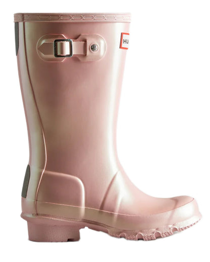 Belle Coloured Hunter Big Kids Original Pearlised Wellington Boots on White Background
#colour_belle