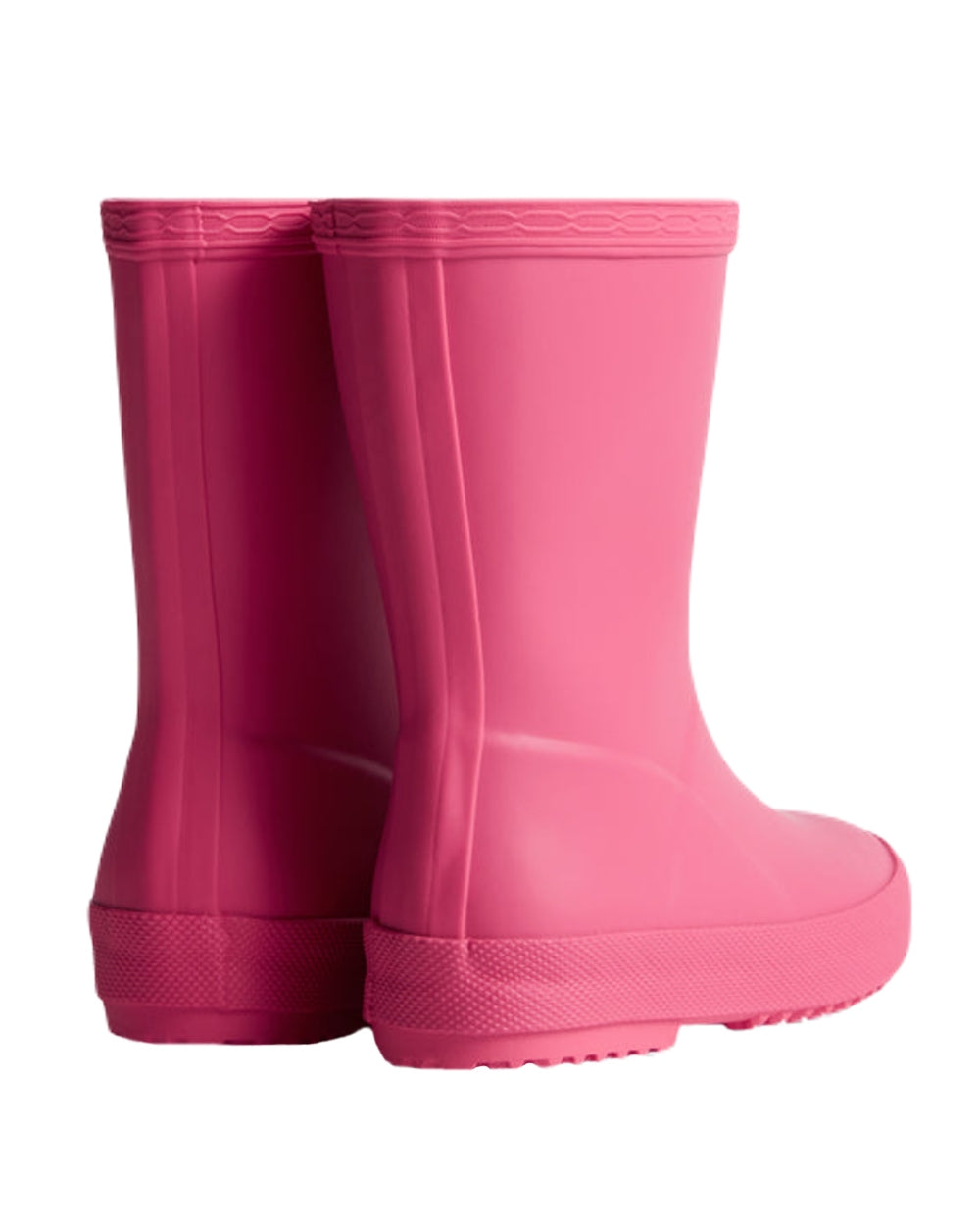 Bright Pink Coloured Hunter Kids First Classic Wellington Boots on White Background
#colour_bright-pink