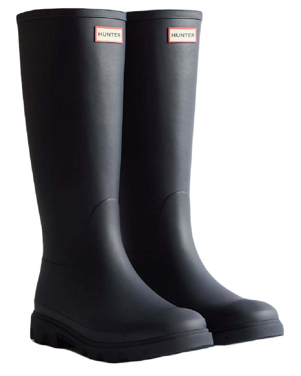 Hunter Navy Coloured Hunter Mens Downpour Tall Wellingtons on white background
#colour_hunter-navy