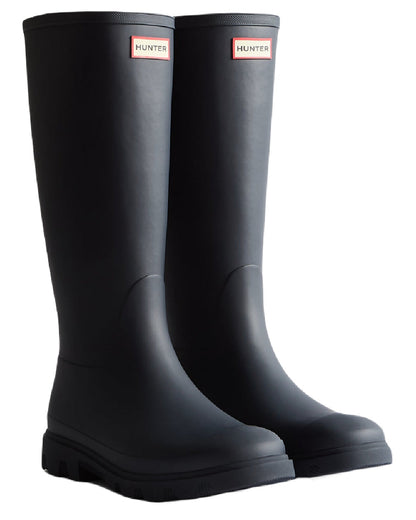 Hunter Navy Coloured Hunter Mens Downpour Tall Wellingtons on white background
#colour_hunter-navy