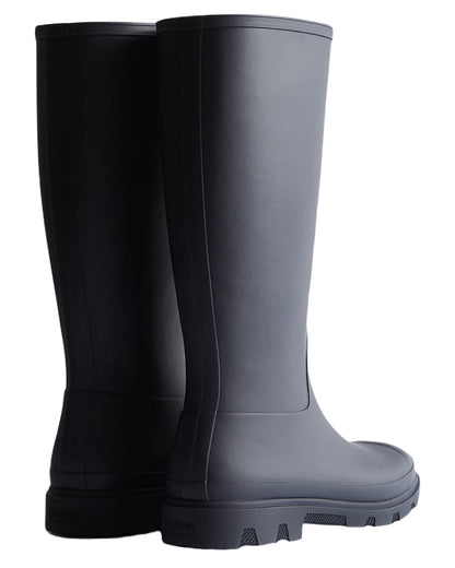 Hunter Navy Coloured Hunter Mens Downpour Tall Wellingtons on white background
#colour_hunter-navy