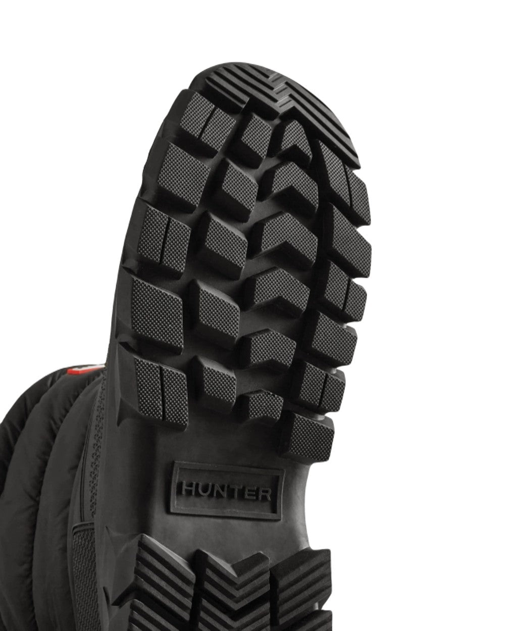 Black Coloured Hunter Mens Intrepid Short Snow Boots on White Background
#colour_black