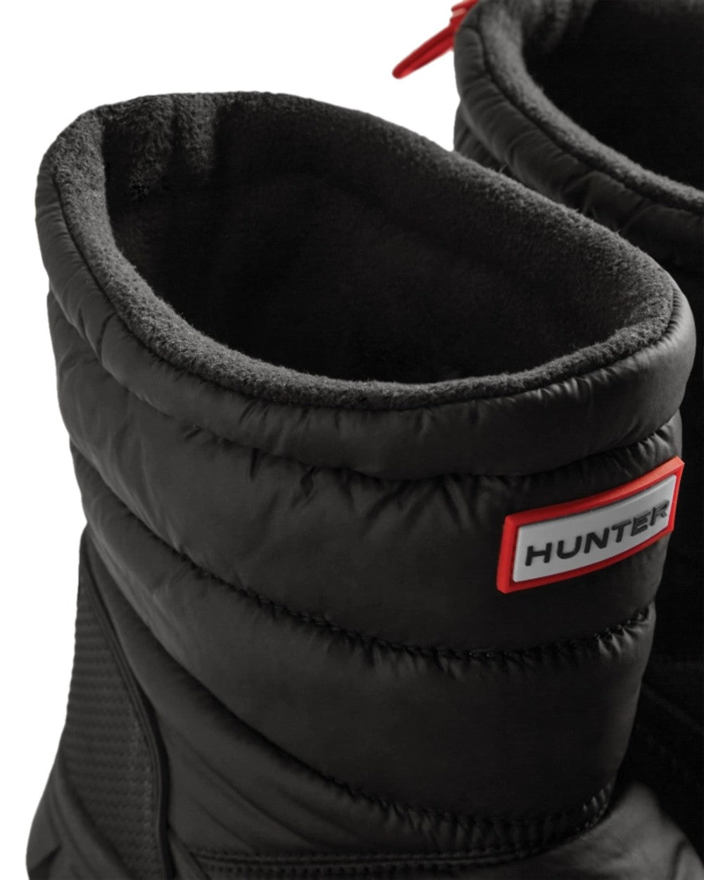 Black Coloured Hunter Mens Intrepid Short Snow Boots on White Background
#colour_black