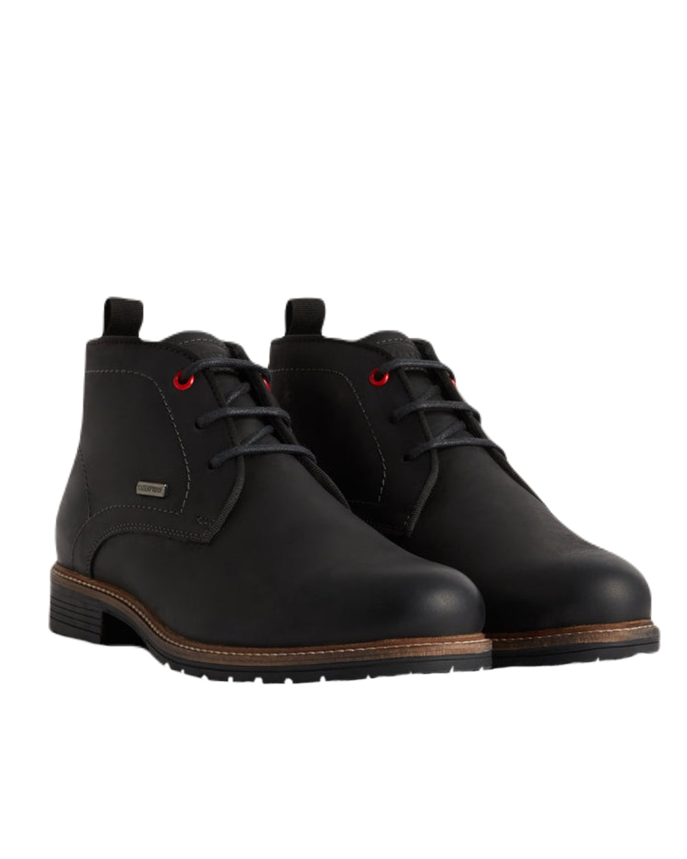 Black Coloured Hunter Mens Jura Ankle Boots on White Background
#colour_black