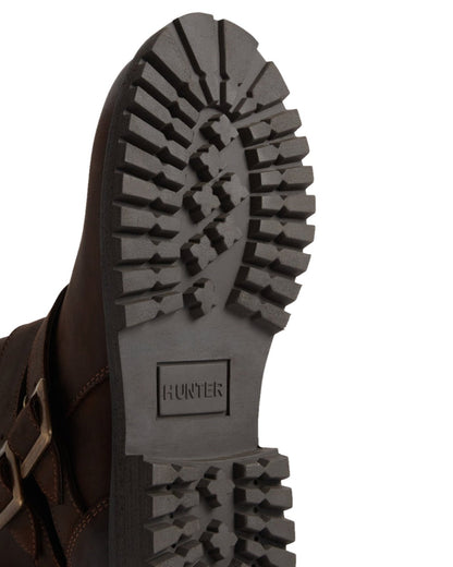 Brown Coloured Hunter Womens Ness Ankle Boots on white background
#colour_brown