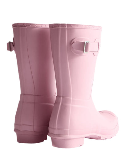 Pink Nectar Coloured Hunter Womens Original Short Wellington Boots on White Background
#colour_pink-nectar