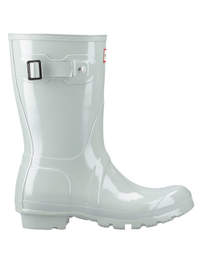 Sea Foam Coloured Hunter Womens Original Short Wellington Boots on White Background
#colour_sea-foam