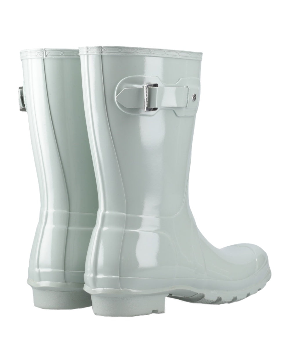 Sea Foam Coloured Hunter Womens Original Short Wellington Boots on White Background
#colour_sea-foam