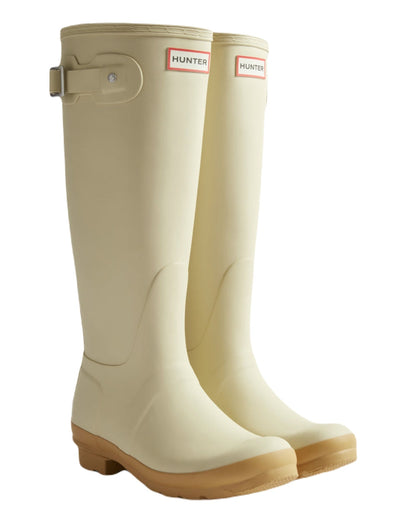 Gravel Biscuit Coloured Hunter Womens Original Tall Wellington Boots on White Background
#colour_gravel-biscuit