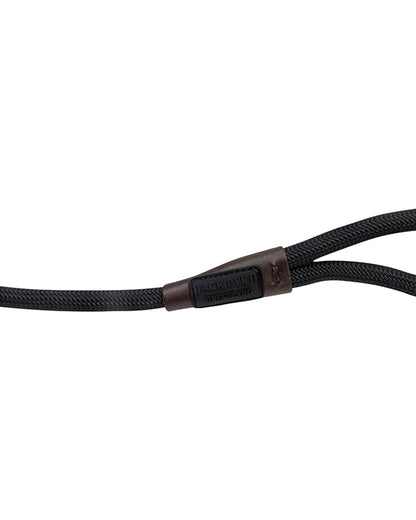Black coloured Jack Pyke Dog Slip Lead on white background #colour_black