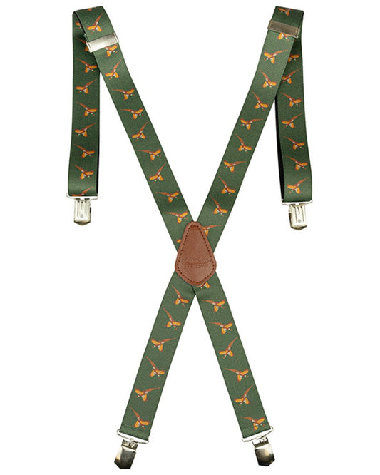 Pheasant coloured Jack Pyke Elasticated Braces on white background #colour_pheasant