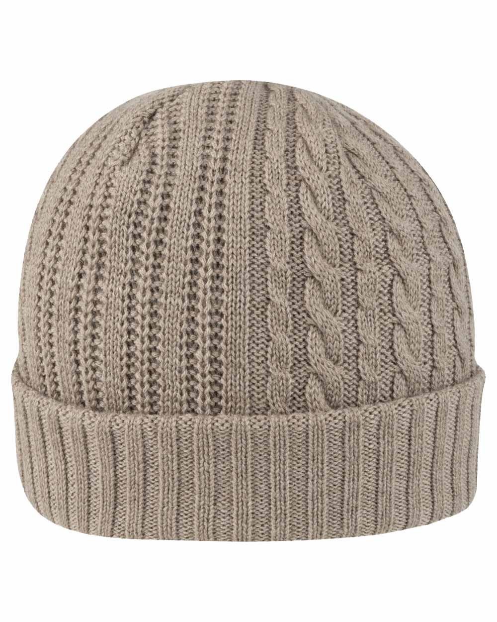 Barley coloured Jack Pyke Merino Wool Beanie on White Background #colour_barley