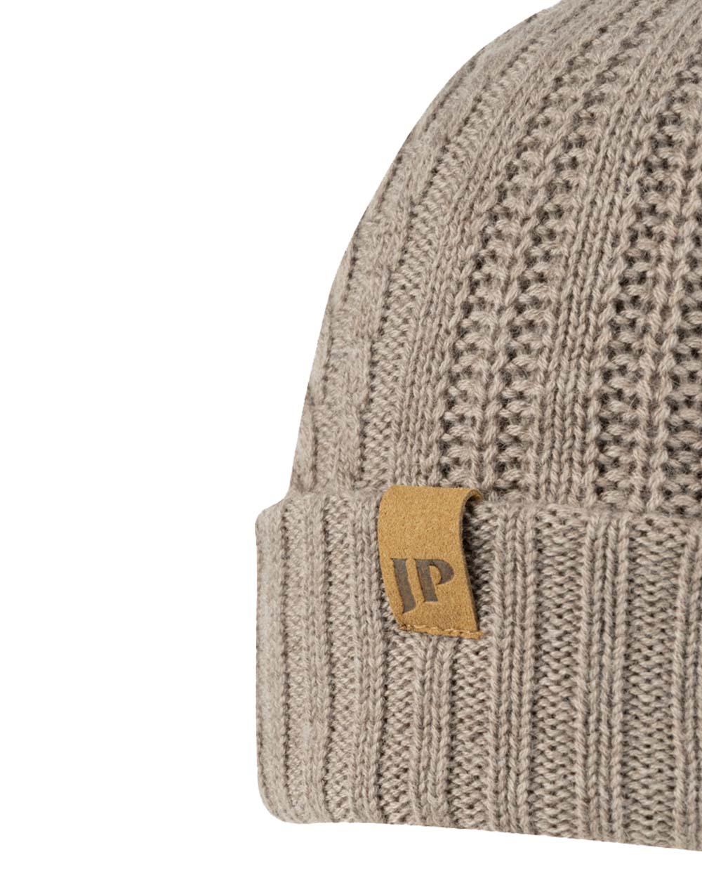 Barley coloured Jack Pyke Merino Wool Beanie on White Background #colour_barley