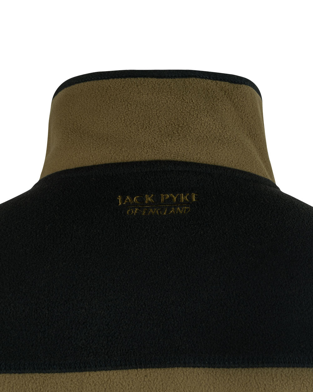 Dark Mustard coloured Jack Pyke Snap Neck Fleece Top on White Background #colour_dark-mustard