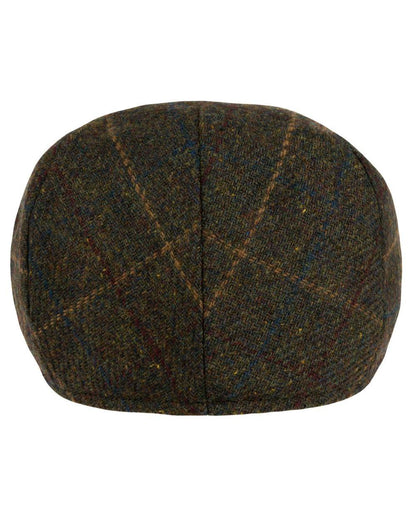 Brown Coloured Jack Pyke Wool Blend Tweed Flat Cap On A White Background #colour_brown