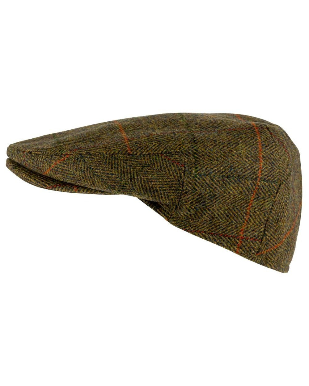Tweed Brown Coloured Jack Pyke Wool Blend Tweed Flat Cap On A White Background #colour_tweed-brown