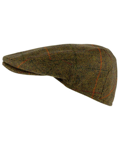 Tweed Brown Coloured Jack Pyke Wool Blend Tweed Flat Cap On A White Background #colour_tweed-brown
