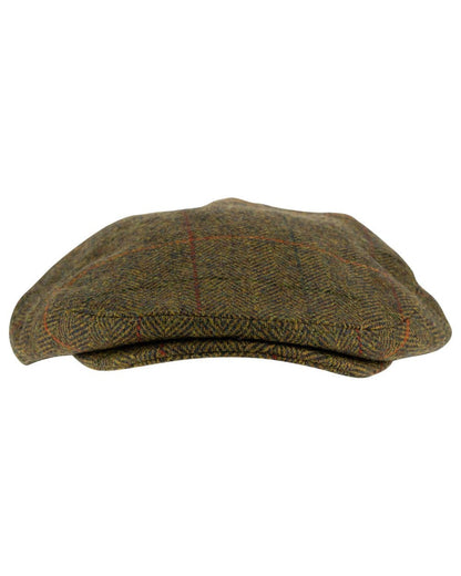 Tweed Brown Coloured Jack Pyke Wool Blend Tweed Flat Cap On A White Background #colour_tweed-brown
