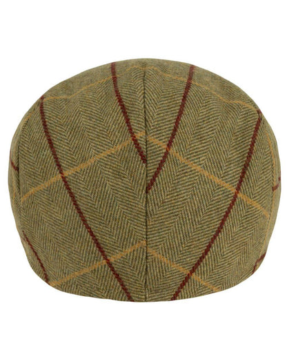 Tweed Green Coloured Jack Pyke Wool Blend Tweed Flat Cap On A White Background #colour_tweed-green