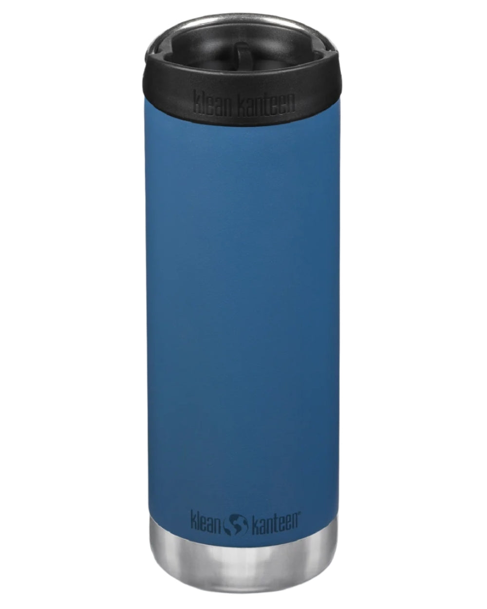 Real Teal Coloured Klean Kanteen Insulated TKWide With Cafe Cap On A White Background #colour_real-teal