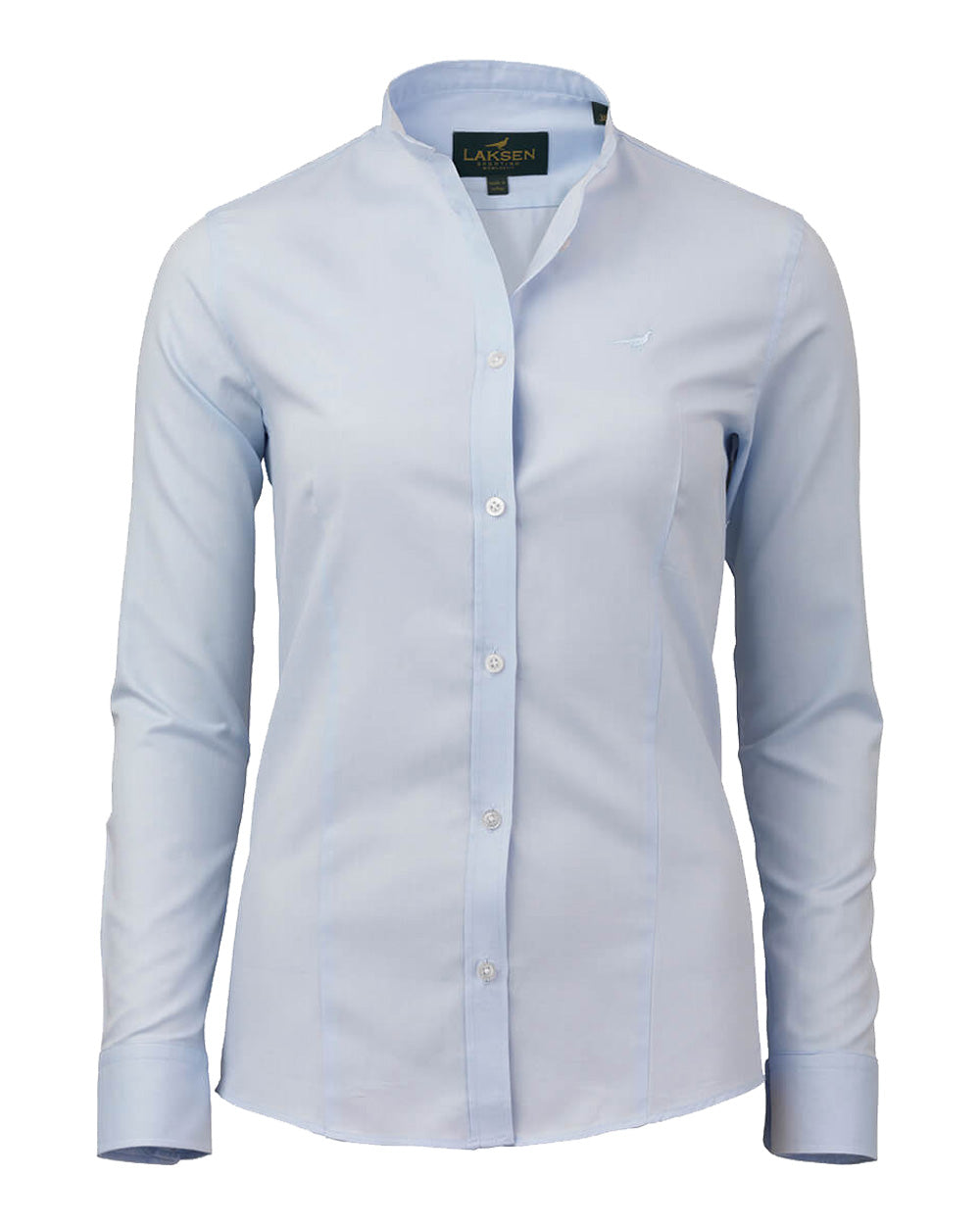 Light Blue coloured Laksen Tonbridge Oxford Shirt on White background #colour_light-blue