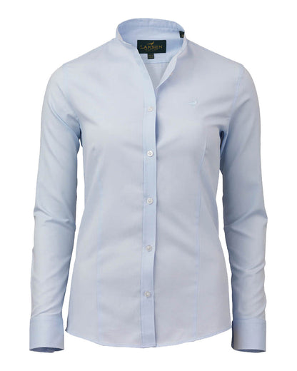 Light Blue coloured Laksen Tonbridge Oxford Shirt on White background #colour_light-blue