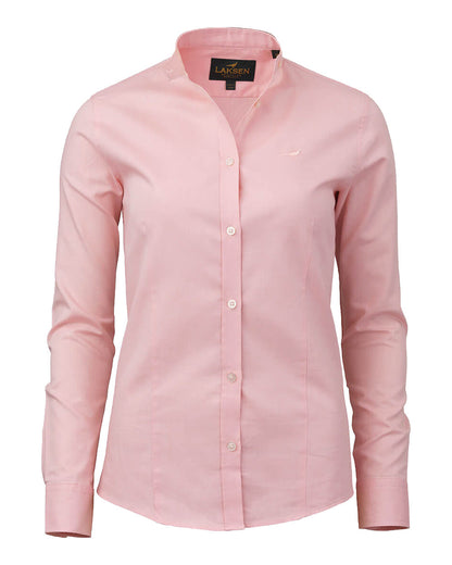 Rosa coloured Laksen Tonbridge Oxford Shirt on White background #colour_rosa