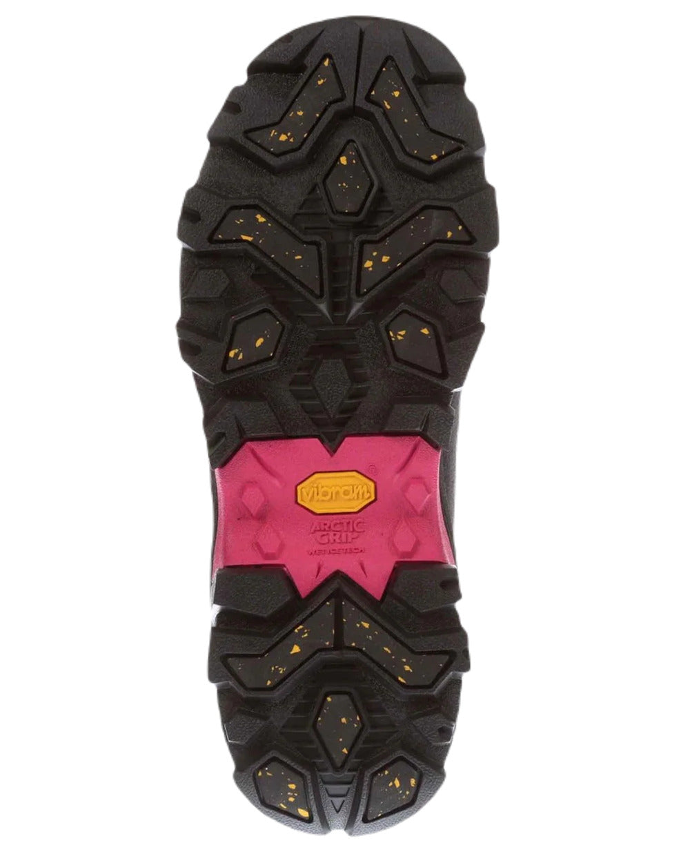 Black Coloured Muck Boots Arctic Ice Mid Wellingtons On A White Background #colour_black