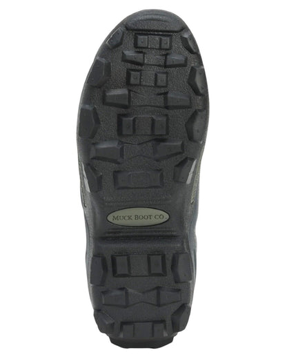 Black Coloured Muck Boots Arctic Sport Tall Wellingtons On A White Background #colour_black