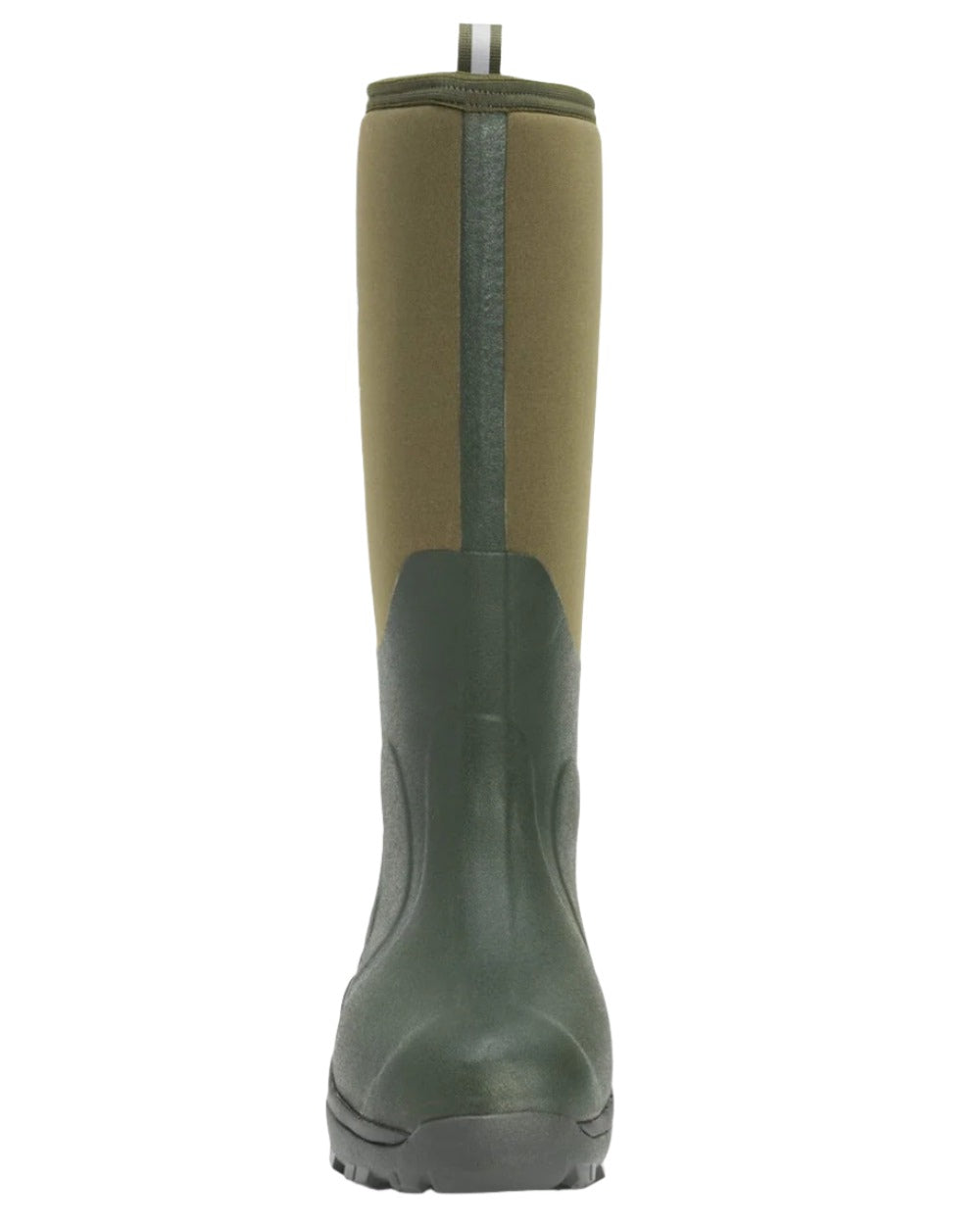Moss Coloured Muck Boots Arctic Sport Tall Wellingtons On A White Background #colour_moss