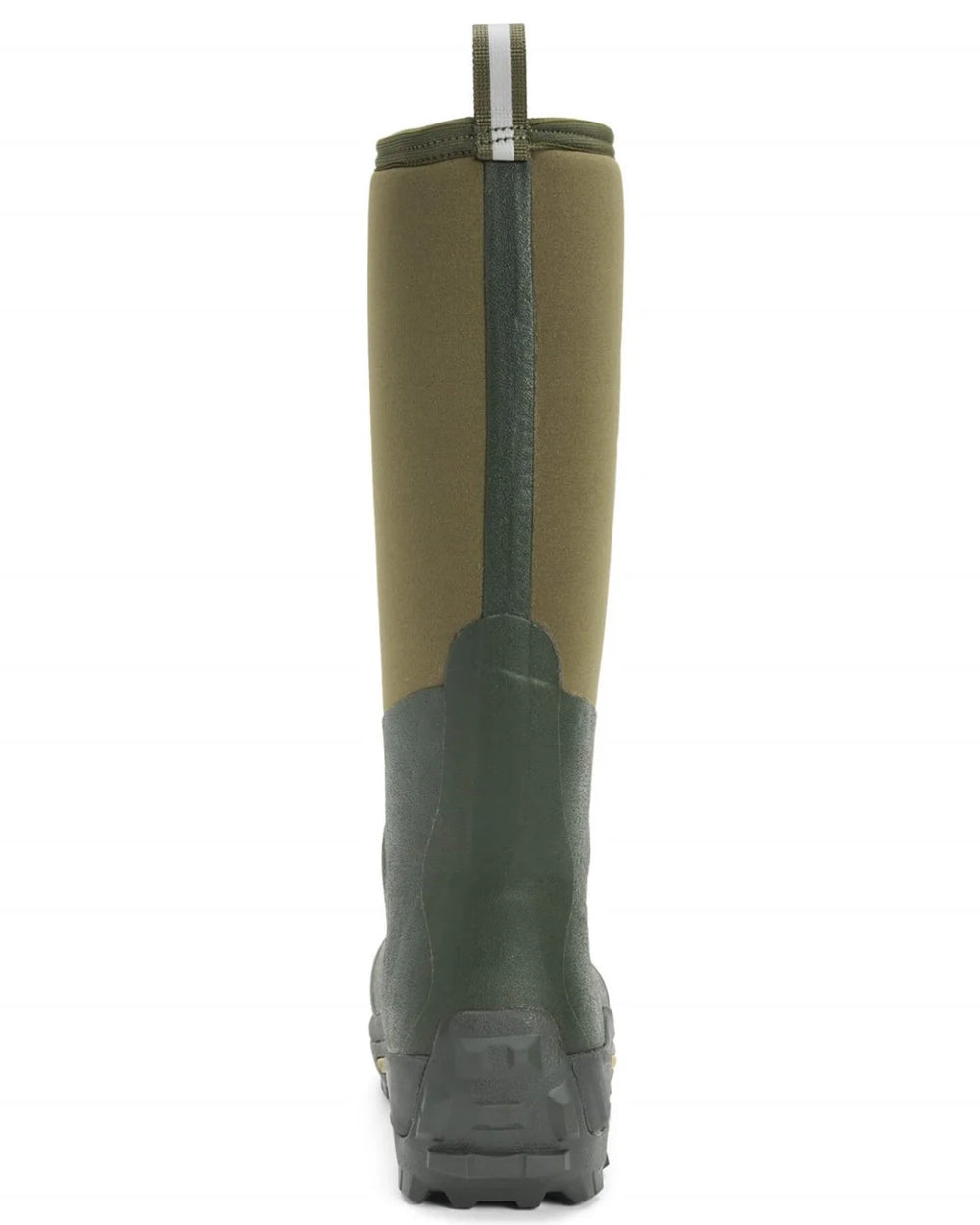 Moss Coloured Muck Boots Arctic Sport Tall Wellingtons On A White Background #colour_moss