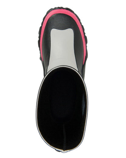 Grey Pink Coloured Muck Boots Childrens Forager Tall Boots on White Background
#colour_grey-pink
