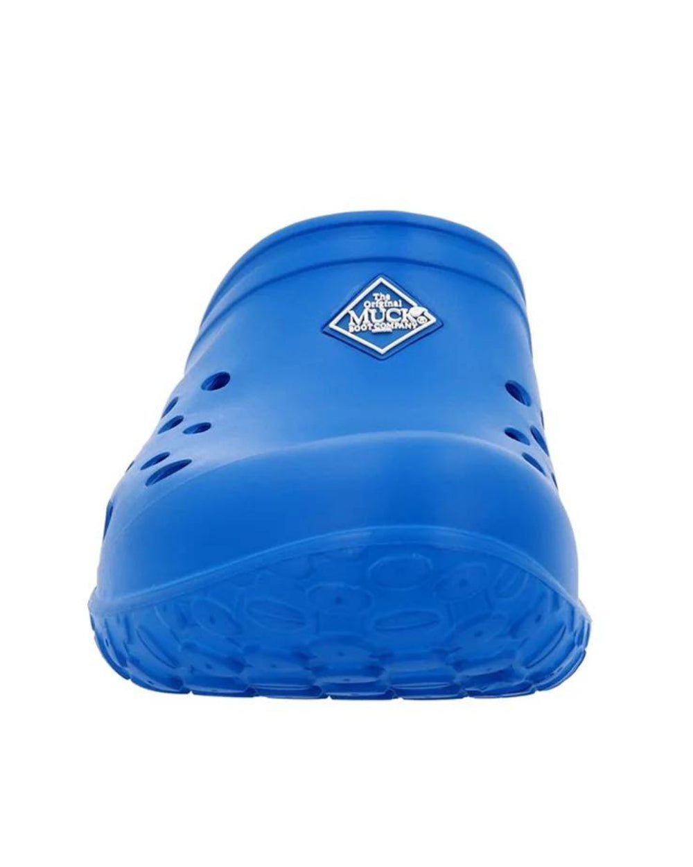 Blue Coloured Muck Boots Childrens Muckster Lite Clogs On A White Background #colour_blue
